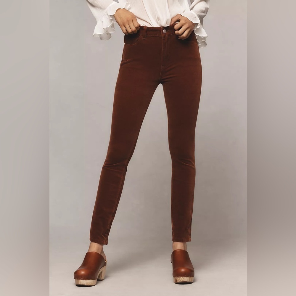 NWT! Anthropologie Rosewood Pilcro Corduroy High-Rise Skinny Jeans - Multiple ☀️